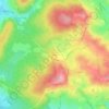 Carte topographique Jarrat, altitude, relief