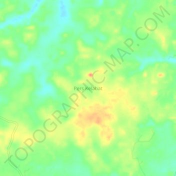 Carte topographique Pers Kelabat, altitude, relief