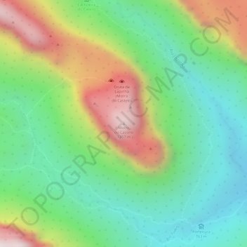 Carte topographique Morro do Castelo, altitude, relief