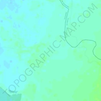 Carte topographique Brisas, altitude, relief