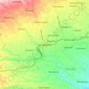 Carte topographique Singaparna, altitude, relief