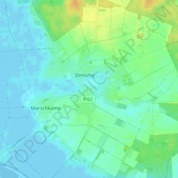 Carte topographique Brink, altitude, relief