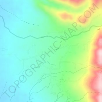 Carte topographique Lomitas, altitude, relief