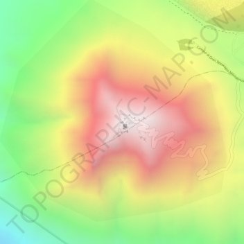Carte topographique Sierra Negra, altitude, relief