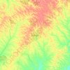 Carte topographique Adzopé, altitude, relief
