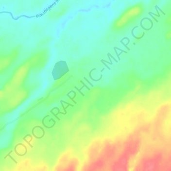 Carte topographique Pickle Crow, altitude, relief