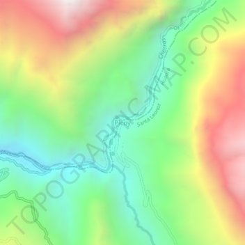Carte topographique Picoy, altitude, relief