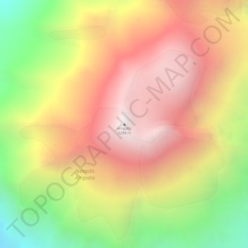 Carte topographique Ampato, altitude, relief