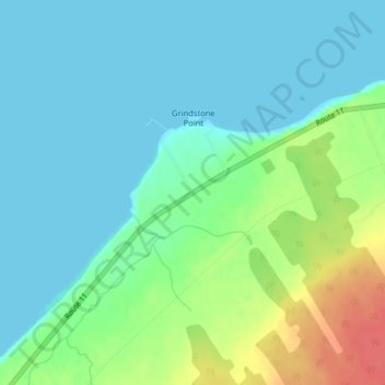 Carte topographique Stonehaven, altitude, relief