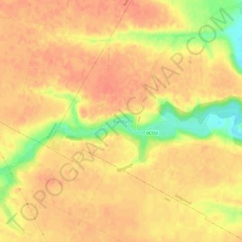 Carte topographique Buzduc, altitude, relief