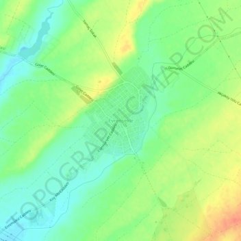 Carte topographique Evrensekiz, altitude, relief