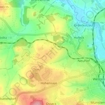 Carte topographique Vogelherd, altitude, relief