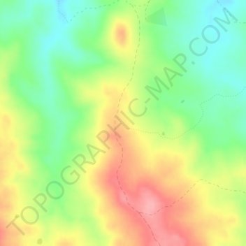 Carte topographique Cascai, altitude, relief