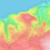 Carte topographique Lincombe, altitude, relief
