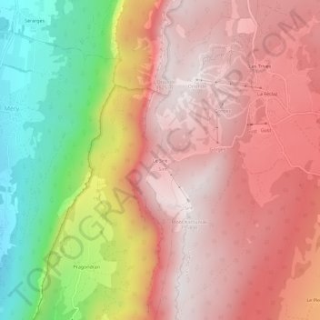 Carte topographique Le Sire, altitude, relief