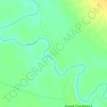Carte topographique Еремино, altitude, relief