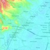 Carte topographique Kalangbret, altitude, relief