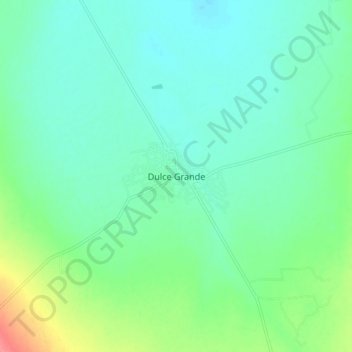 Carte topographique Dulce Grande, altitude, relief