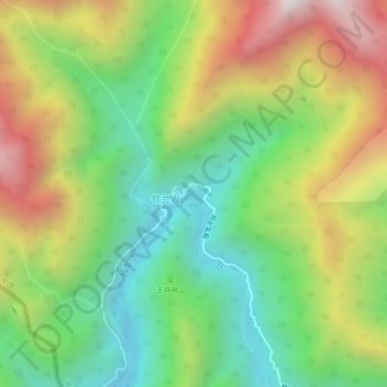 Carte topographique Macu, altitude, relief