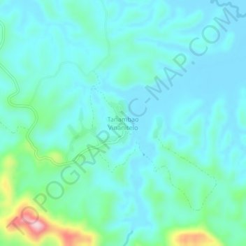 Carte topographique Vinanitelo, altitude, relief