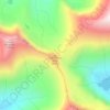 Carte topographique Triple Divide Peak, altitude, relief