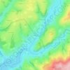 Carte topographique Les Boulards, altitude, relief