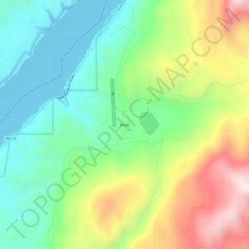 Carte topographique Bissel, altitude, relief