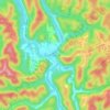 Carte topographique Creston, altitude, relief