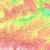 Carte topographique Pfaffenhofen an der Ilm, altitude, relief
