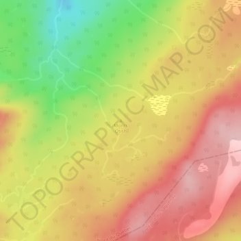 Carte topographique Monts Otish, altitude, relief