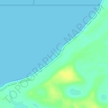 Carte topographique Nanga Bay WA, altitude, relief