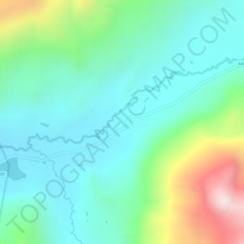 Carte topographique Carpa, altitude, relief