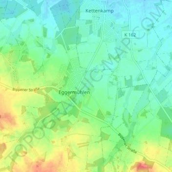 Carte topographique Basum, altitude, relief