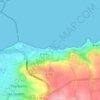 Carte topographique Le Becquet de Digosville, altitude, relief