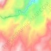 Carte topographique Conchilla, altitude, relief