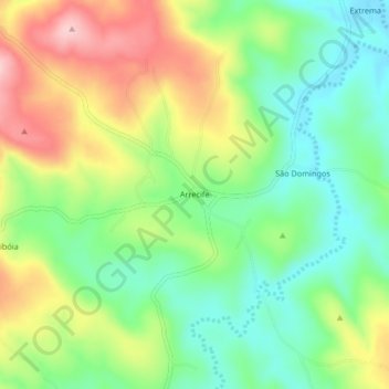 Carte topographique Arrecife, altitude, relief