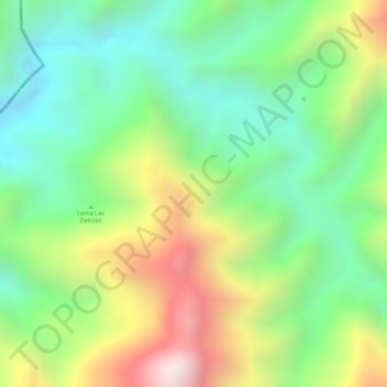 Carte topographique Norte De Santander, altitude, relief