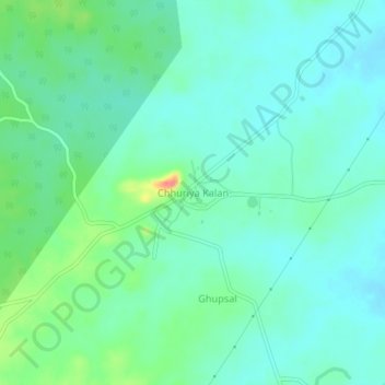 Carte topographique Chhuriya Kalan, altitude, relief