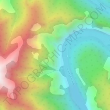 Carte topographique Third Canyon, altitude, relief