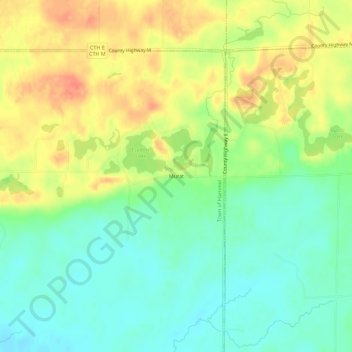 Carte topographique Murat, altitude, relief
