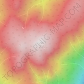 Carte topographique Arthur Seat, altitude, relief