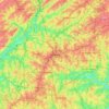 Carte topographique Atlanta, altitude, relief