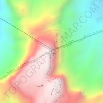 Carte topographique Mariepskop, altitude, relief