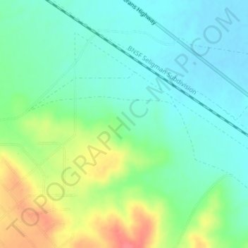 Carte topographique Audley, altitude, relief