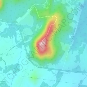 Carte topographique Parque Chico Mendes, altitude, relief
