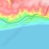 Carte topographique Bothastrand, altitude, relief