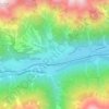 Carte topographique Pettneu am Arlberg, altitude, relief