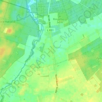 Carte topographique Neumarkhausen, altitude, relief