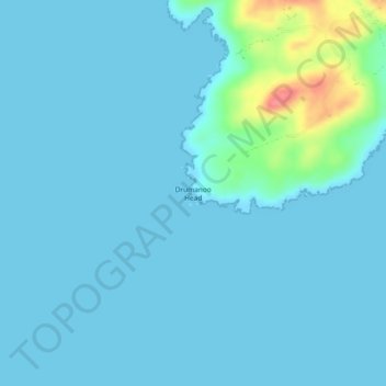 Carte topographique Drumanoo Head, altitude, relief