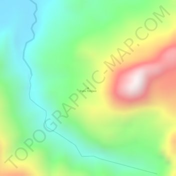 Carte topographique Hatu Toisiwa, altitude, relief